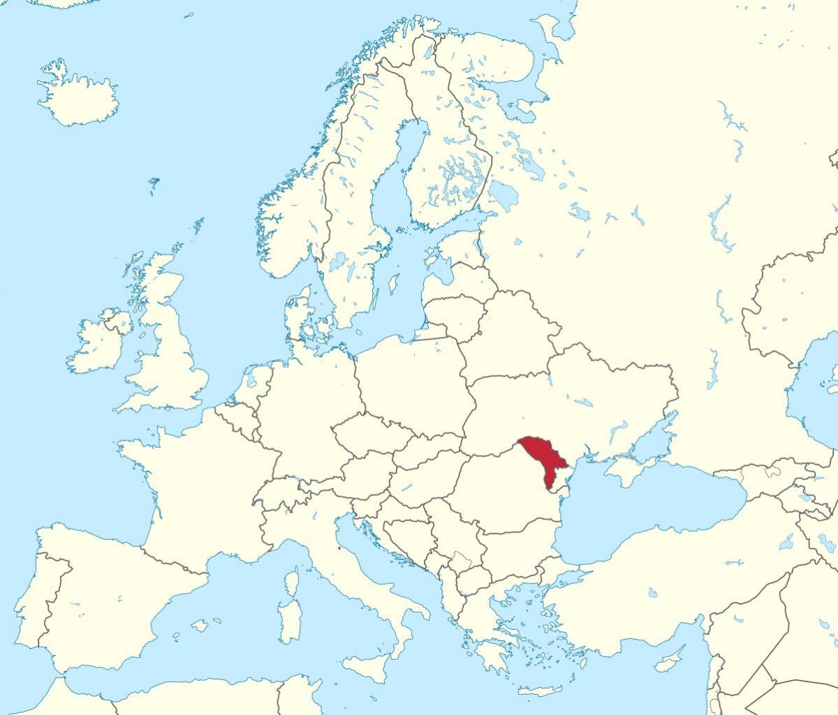 Kort Moldova europa